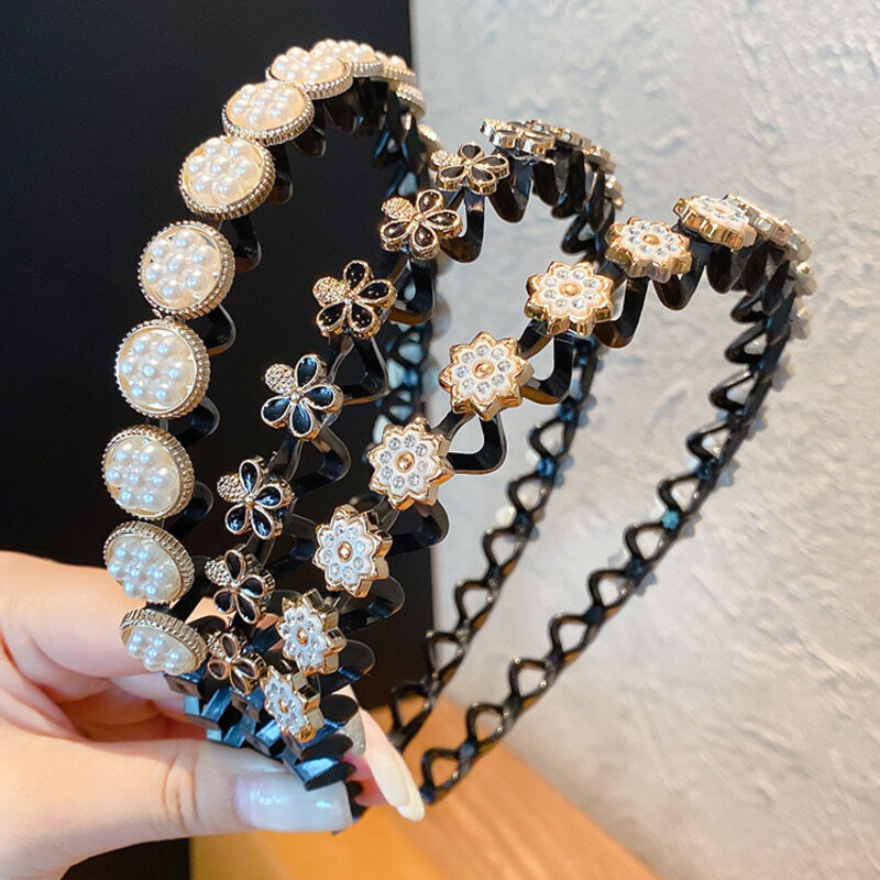 Bờm Tóc Bện Ngọc Trai Cho Nữ, Hairbands