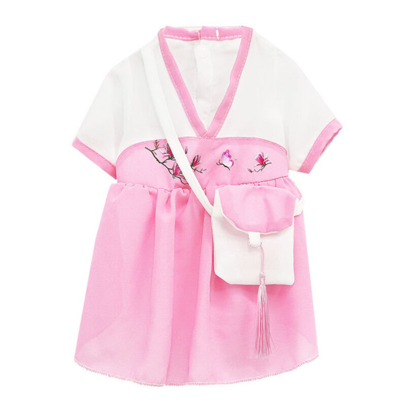 Thú Cưng Park Accieey Thời Trang Xuân Hè Phong Cách Trung Quốc Cotton Cat Dog Quần Áo Hai Chân Quần Áo Thú Cưng