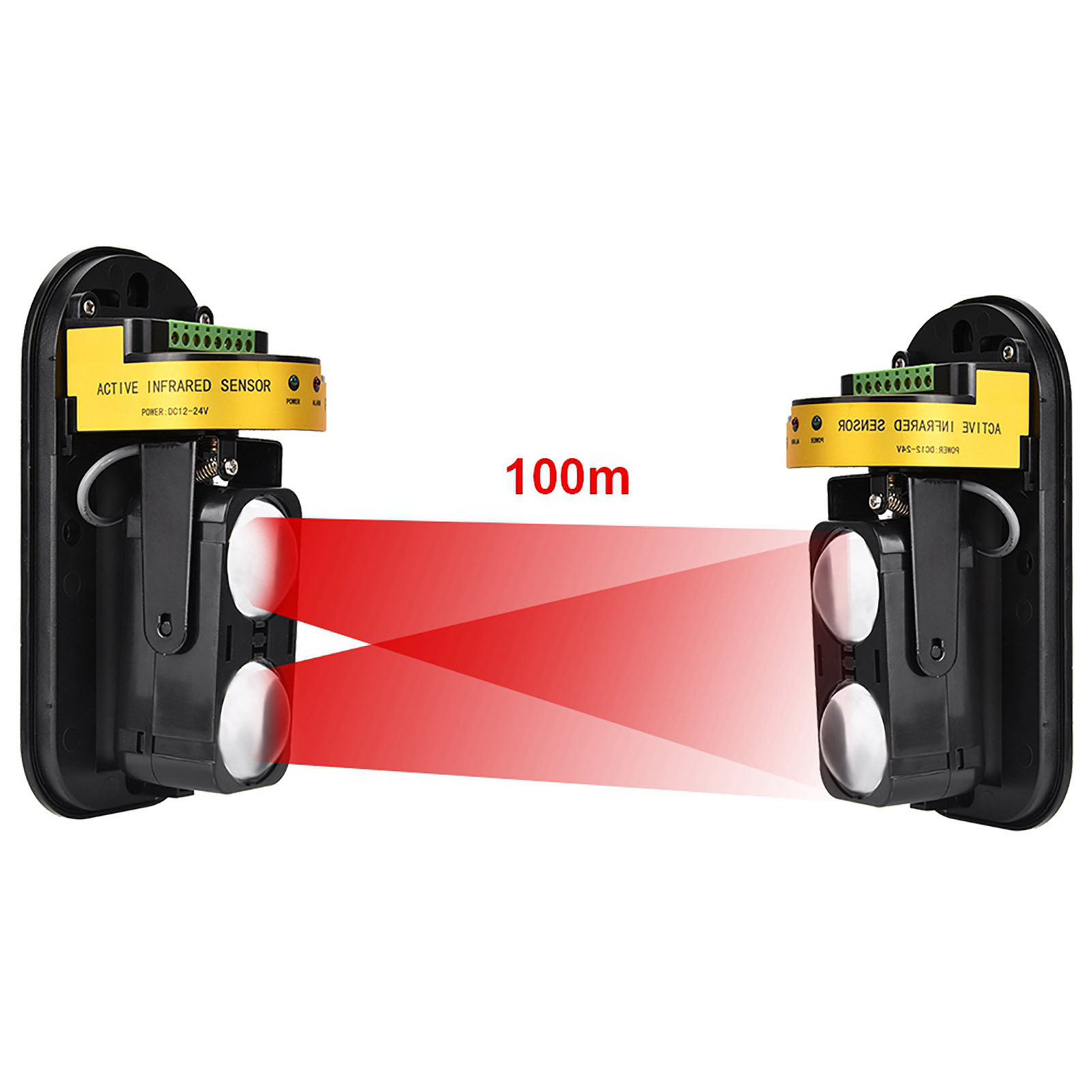 IR Motion Sensor Alarm 100m Infrared Sensor Infrared Sensor Alarm Waterproof for use in Harsh Environments
