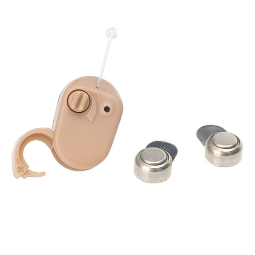 Bộ khuếch đại âm thanh máy trợ thính vô hình mini hỗ trợ giọng nói nhỏ chăm sóc tai thích hợp làm quà tặng cho người già - INTL