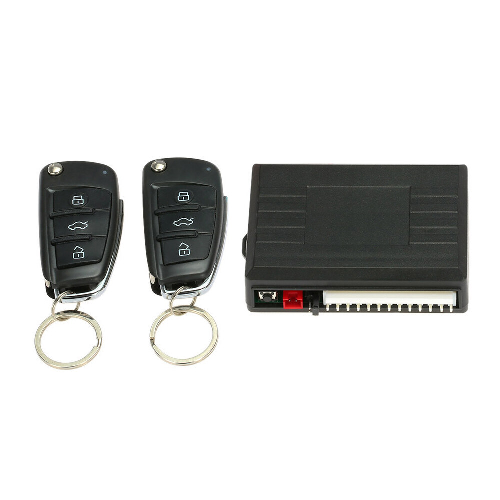 Universal Car Door Lock Keyless Entry with Trunk Release Button Remote Central Locking Kit for Audi Style