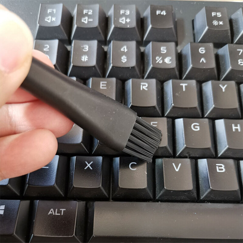 6in1 Multifunctional Portable Black Anti-static Soft Brush Computer Laptop Mouse Keyboard Car Dashboard Dust Removal Cleaning Brush