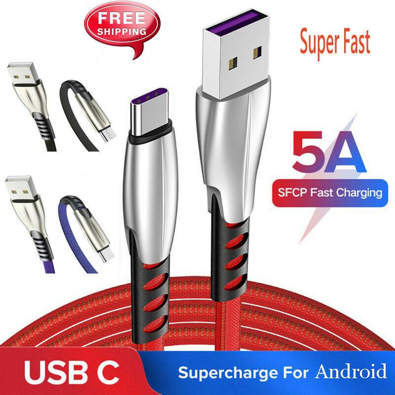 [Allmobiles] Bộ Chuyển Đổi Cáp Sạc Nhanh 1M 5A MicroUSB Type-C Cho Android Samsung Huawei