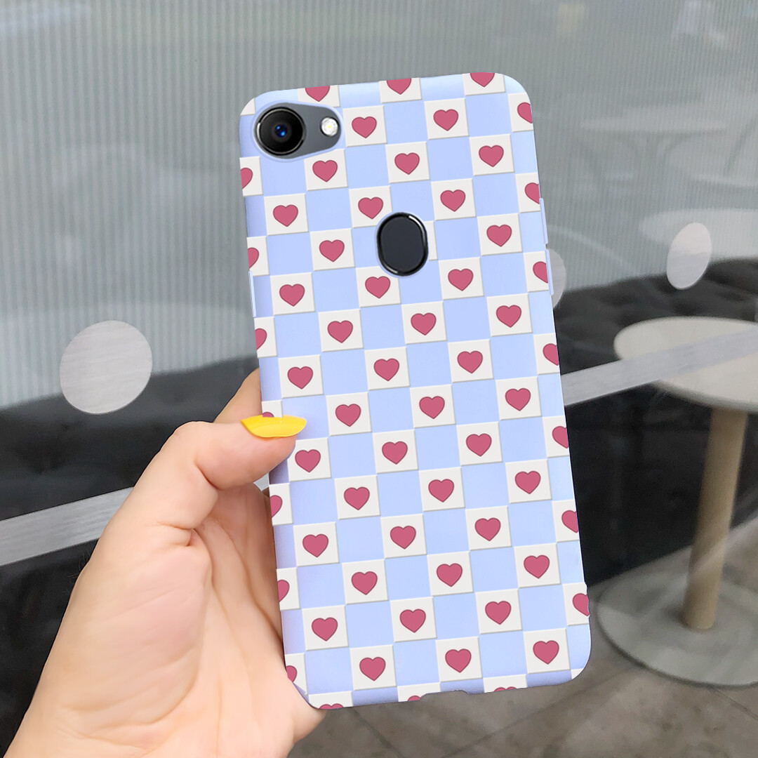 For Oppo F7 Case 1821 Fashion Cartoon Soft Silicone Back Cover For