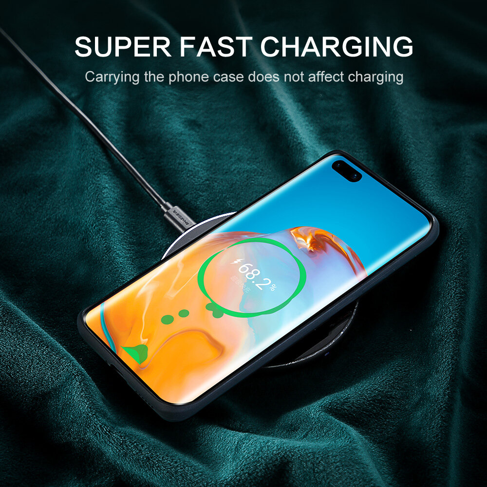 SmartDevil Liquid Silicone Silky Huawei P40Pro plus Phone Case, p40 / mate30/mate30 Pro/p30/p30pro Cases Soft Smooth Cell Phone Back Cover For p40 pro +