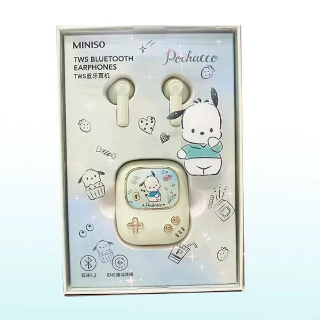 Miniso Sanrio Wireless Bluetooth Bunyi Membatalkan Permainan Earbuds