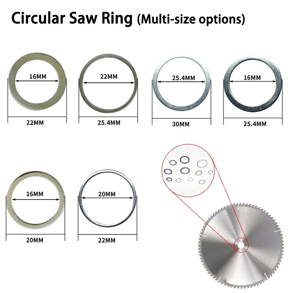 Circular Saw Ring Circular Saw Blade For Grinder Metal Multi-Size Silver 1 Pc