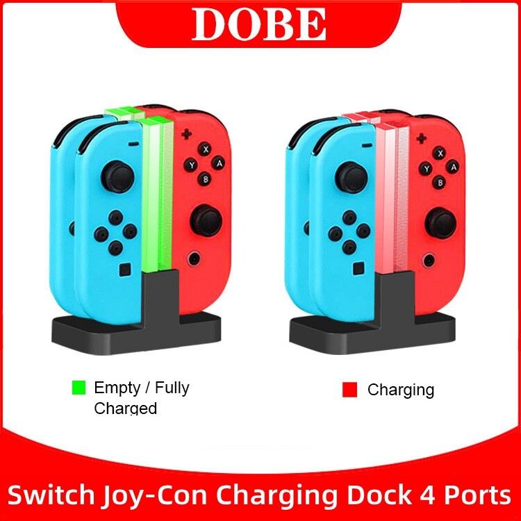 DOBE TNS-875 4 Cổng NS Joy-Con Chính Hãng Đế Sạc Kèm Cáp Sạc Cho Nintendo