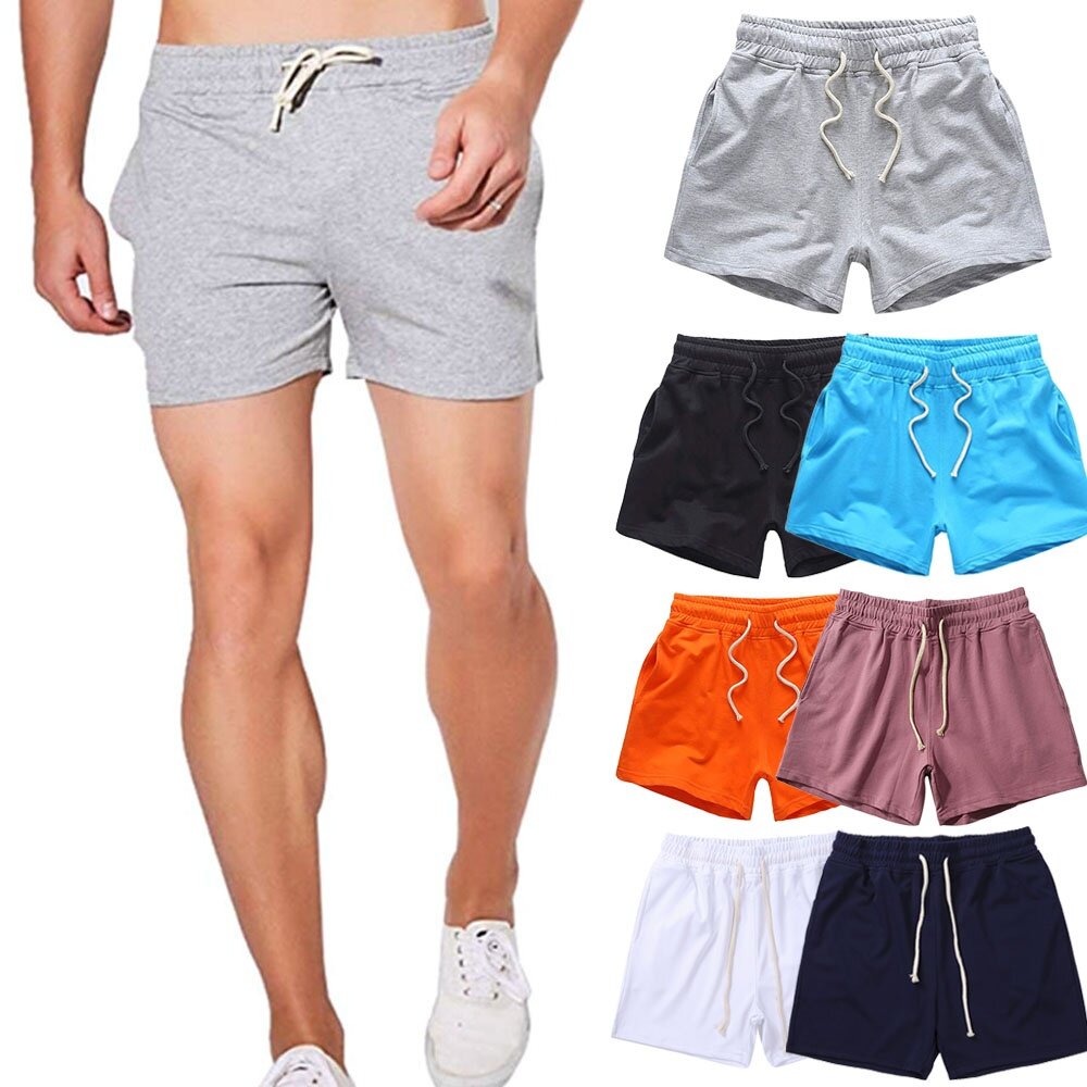 Happybuyner 2021 Summer Men’s Fashion Jogger Sweat Shorts Undershirt