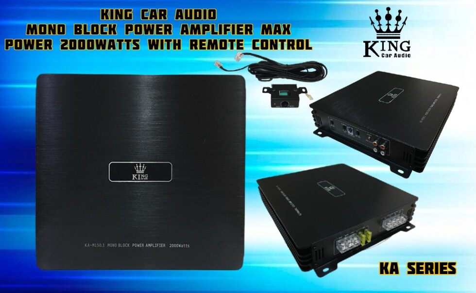 High Power KING Car Audio Mosfet High Power MONO BLOCK Amplifer 2000