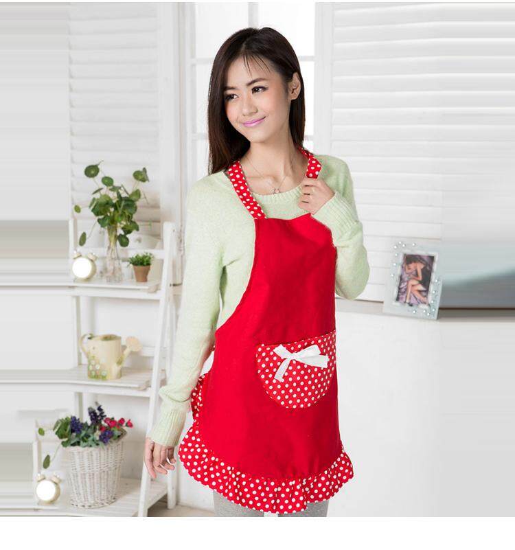 JUMPOVER (HK) GIỮ GIỚI HẠN Mới Yếm Dễ Thương Tạp Dề Đầm Flirty Vintage Bếp Nữ Bowknotwith Bỏ Túi Quà Tặng