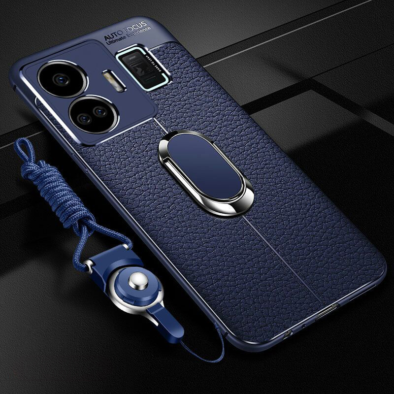 Lanlin for realme gt neo 5 phone case, luxury ultra slim leather pattern soft tpu rubber phone case shockproof protective bumper casing back cover for realme gt neo 5 case