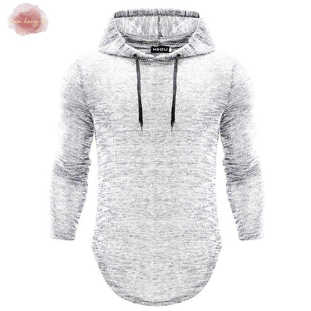 white muscle fit hoodie