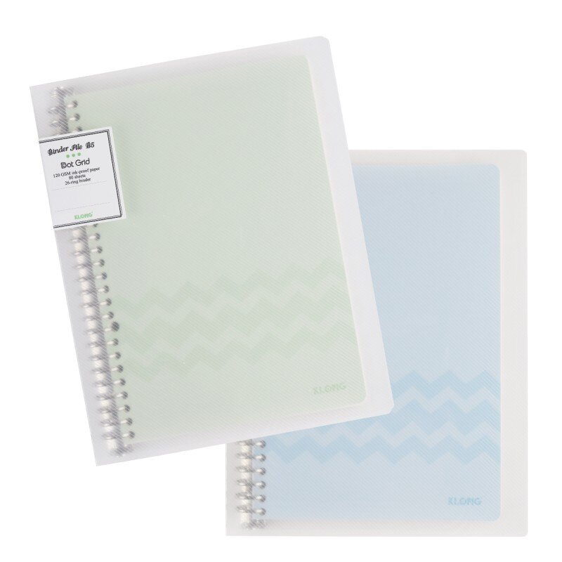 Sổ binder file dot grid còng sắt 26 chấu khổ b5 - 80 tờ klong ms: 551