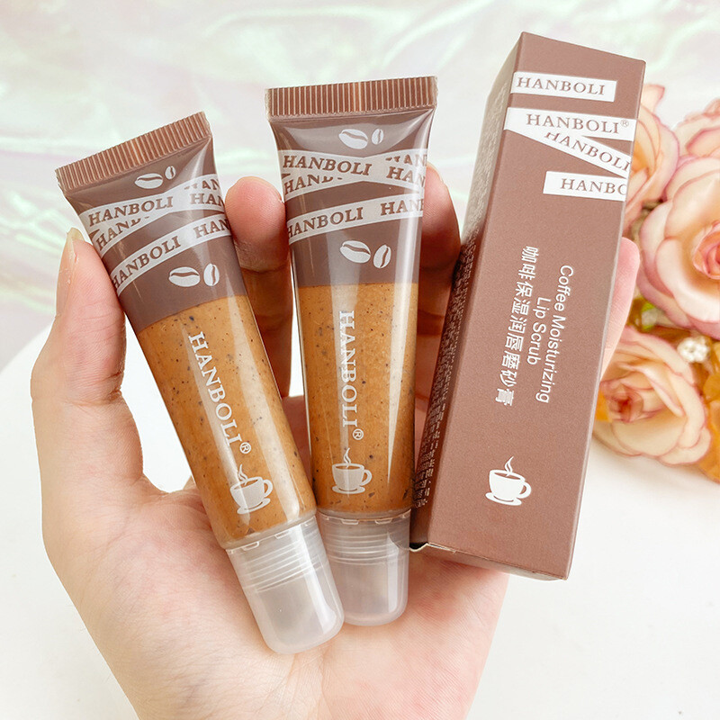 BEAUTYBIGBANG Coffee Lip Scrub Exfoliating Moisturizing Hydrating Moisturizing Fade Lip Wrink Dead Skin Gel Removal Lip Balm Nourish Lip Care