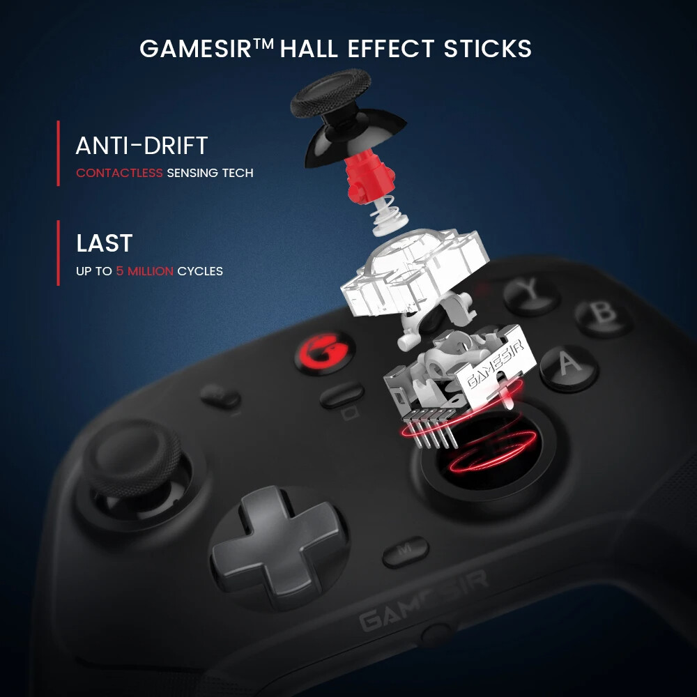 ZDSSY GameSir T4 Cyclone Pro Điều khiển không dây điều khiển Gamepad Bluetooth với hiệu ứng Hall cho bộ chuyển đổi Nintendo iPhone điện thoại Android PC