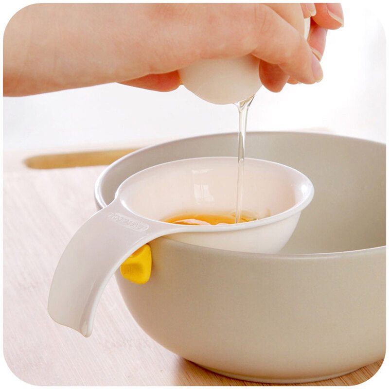 Food Grade Plastic Egg Yolk White Separator Egg Divider Novelty Kitchen Gadgets Cooking Tools