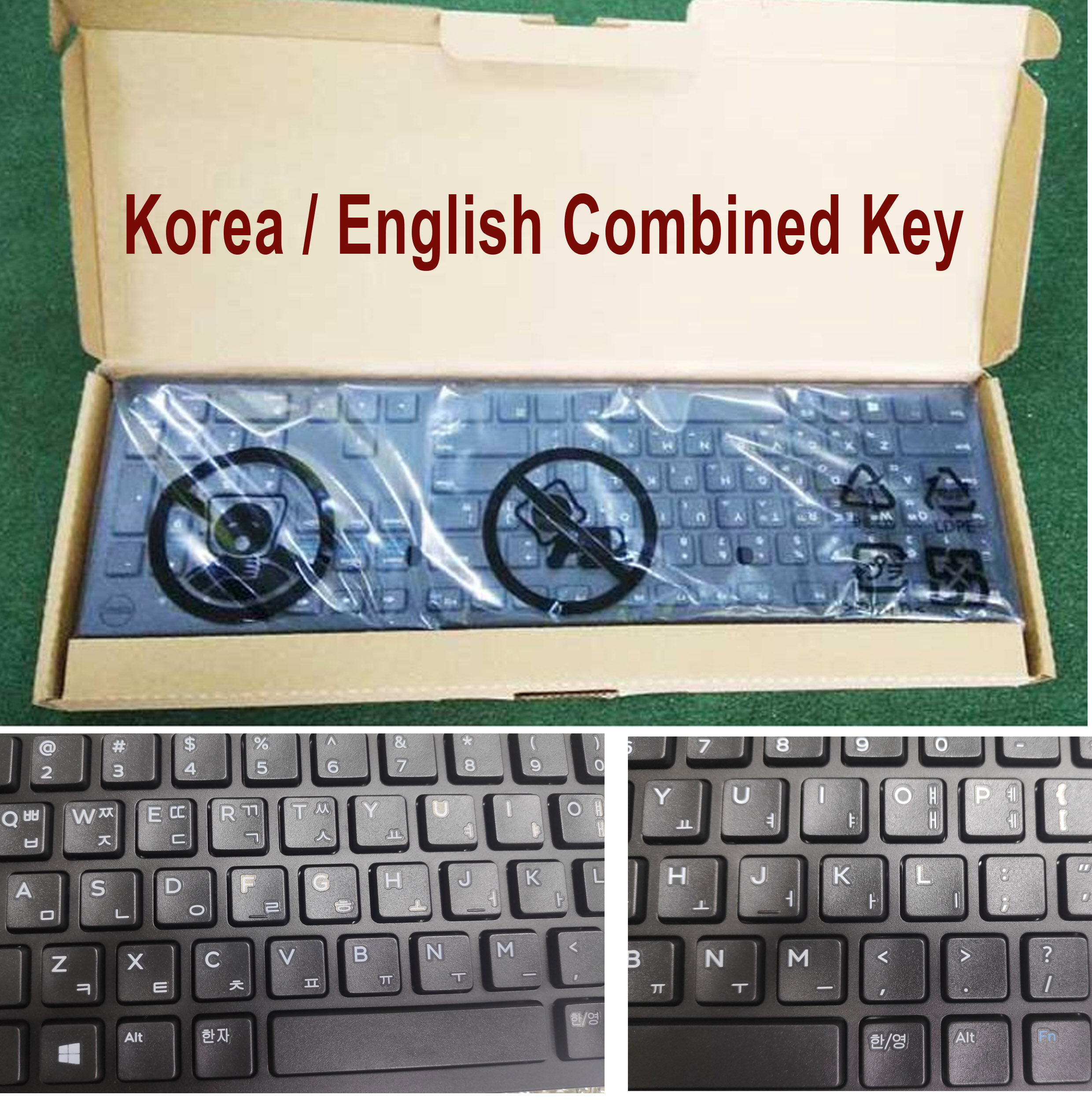 Original Dell Korea English Kor Kb216-bk-kor Slim Sleek Usb Korean 