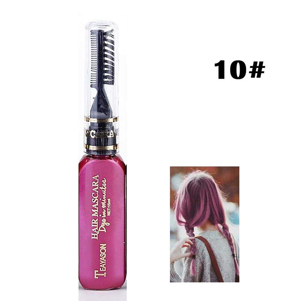 Thuốc Nhuộm Màu Tóc Một Lần 13 Màu Mascara Màu Tóc Tự Làm Tạm Thời Không Độc Hại Bút Chì Màu Nhuộm Tóc Một Lần Có Thể Giặt Được