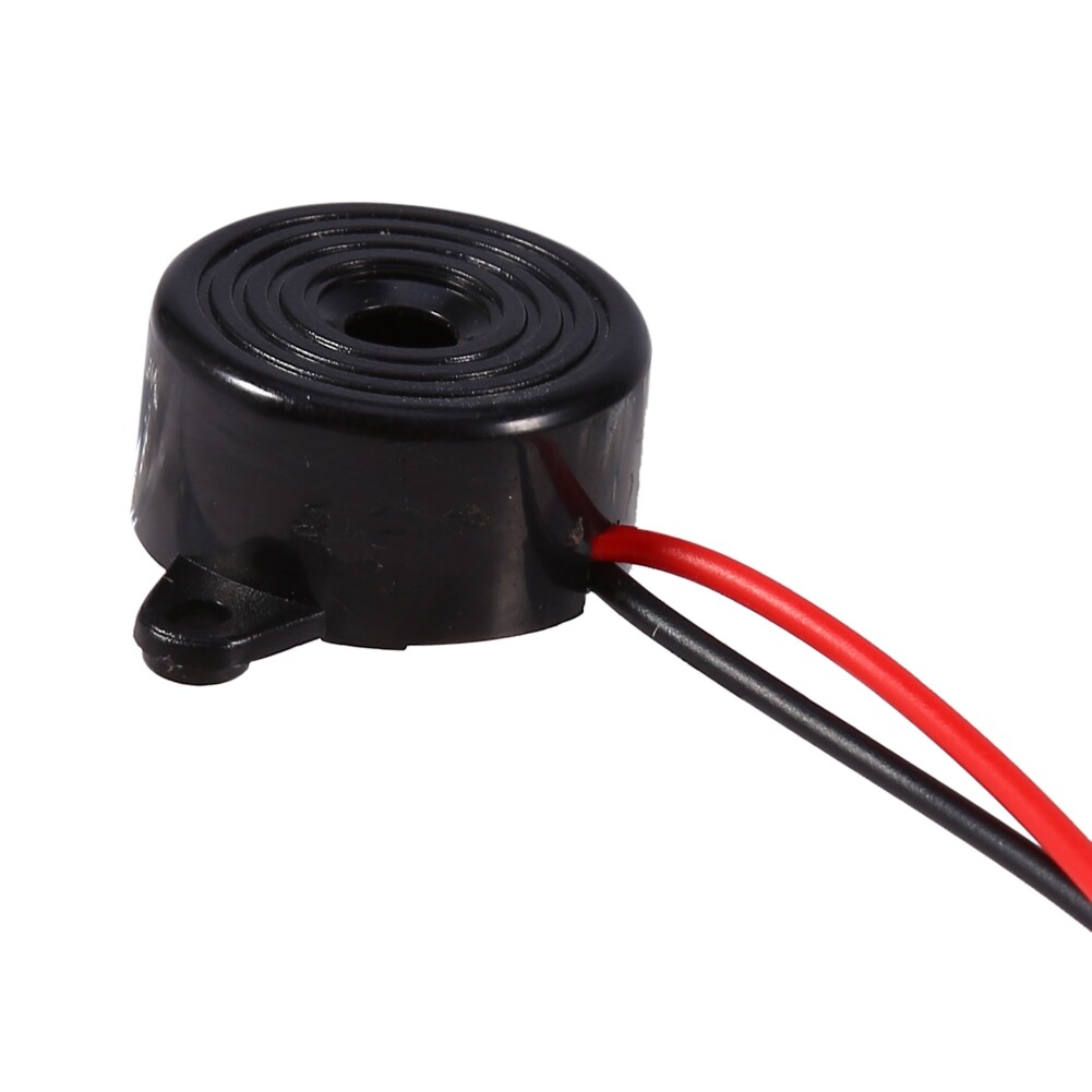 3-24V Piezo Electronic Tone Buzzer Continuous Sound Buzzer Automotive Buzzer Electronic Buzzer Alarm Sounder Continuous Sound Beep for Computers 100mm Cable Black for Garden