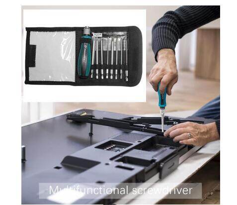【New Arrival】With Magnetic Cross Slotted Precision Screwdriver Combination Repair Tool 9Pcs Mini Multi-Function Screwdriver Set