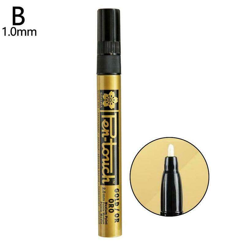0.7mm+1mm+3mm Golden Liquid Mirror Chrome Marker Pen 0.7mm+1mm+3mm