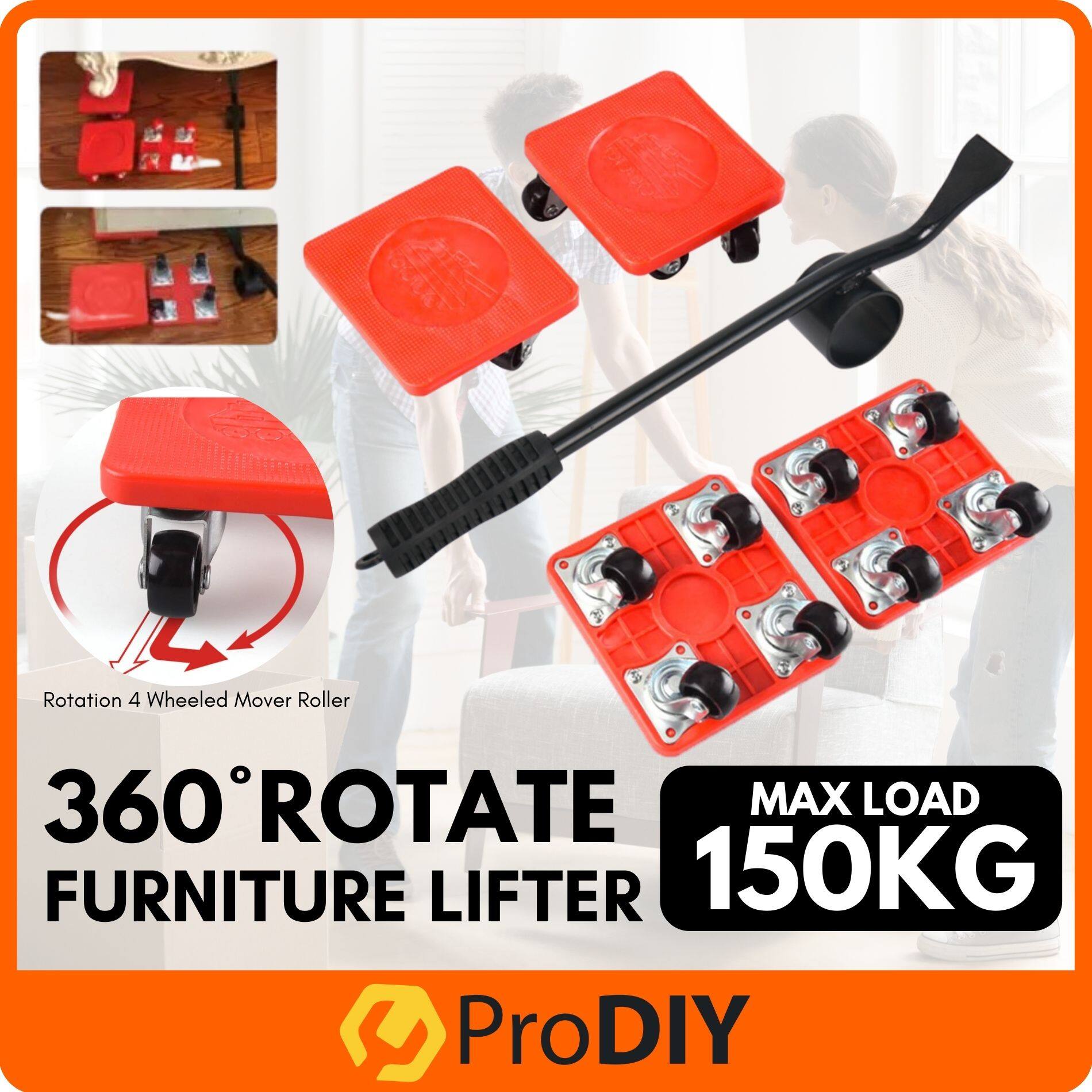 360° Rotate Furniture Lifter 5pcs/Set Cabinet Mover Transport Device ...