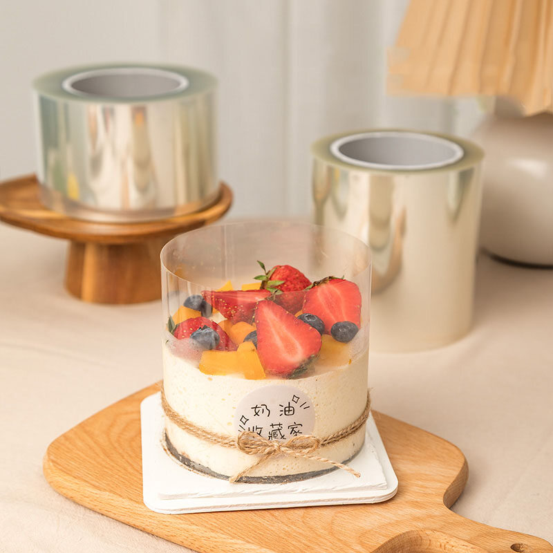 Houseeker Tấm cuộn bọc xung quanh bánh mousse/bánh sô cô la, bằng nhựa pp - INTL