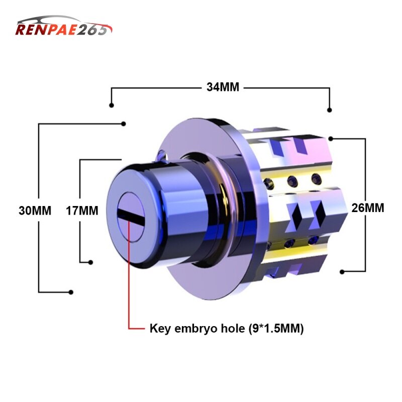 Đầu Chìa Khóa Bằng Titan Bị Cháy Sửa Đổi Cnc Thông Dụng Mới 2022 + Bộ Móc Chìa Khóa Phụ Kiện【cod】