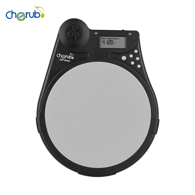 Cherub DP-950 Đệm Luyện Tập Trống Kỹ Thuật Số Cầm Tay Cho Gia Sư Không Ồn Với 9 Kiểu Trống Cài Sẵn 4 Chế Độ Đào Tạo Chức Năng Nhịp LCD Hiển Thị Có Thể Điều Chỉnh Nhịp Điệu Tiến Độ
