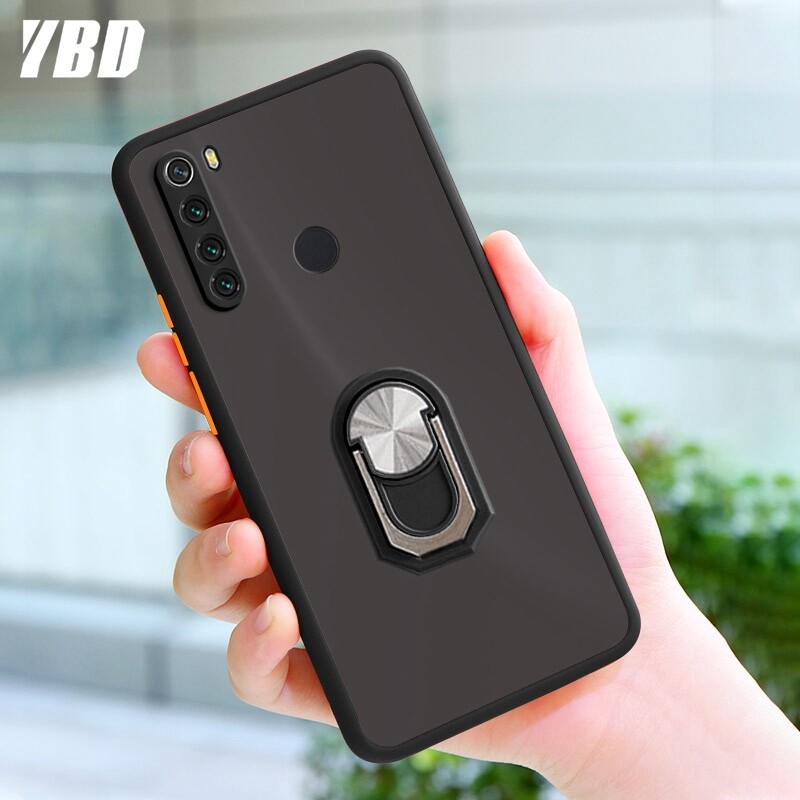 YBD Phone case for Xiaomi Redmi Note 8 casing , Precise camera protection cases with Phone ring holder