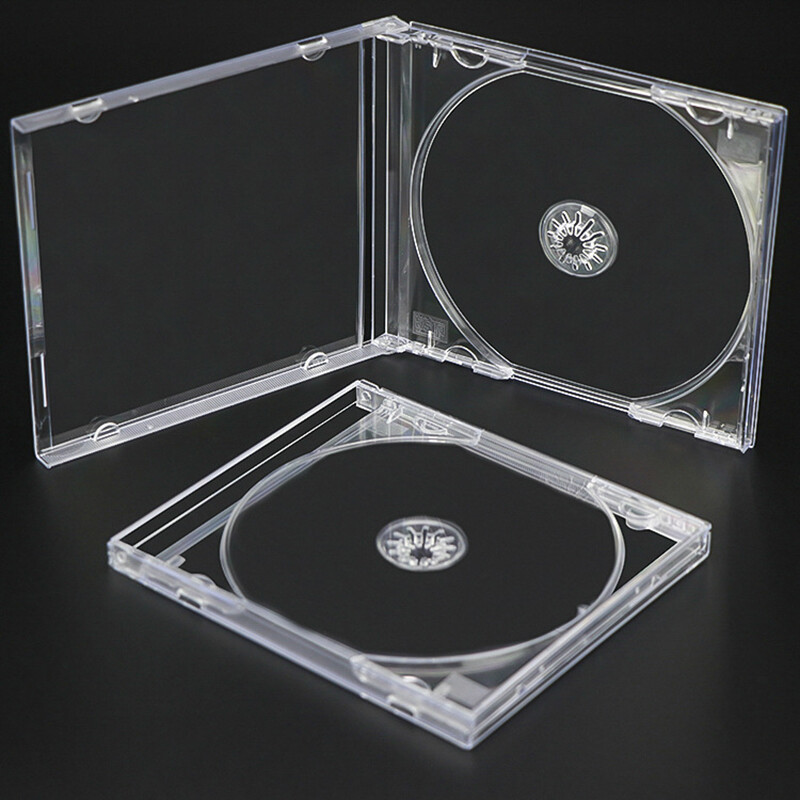 aiqinhaimaoyi Plastic DVD Case Portable CD Storage Box CD Package Case Durable DVD Box Thickened CD DVD Disc box