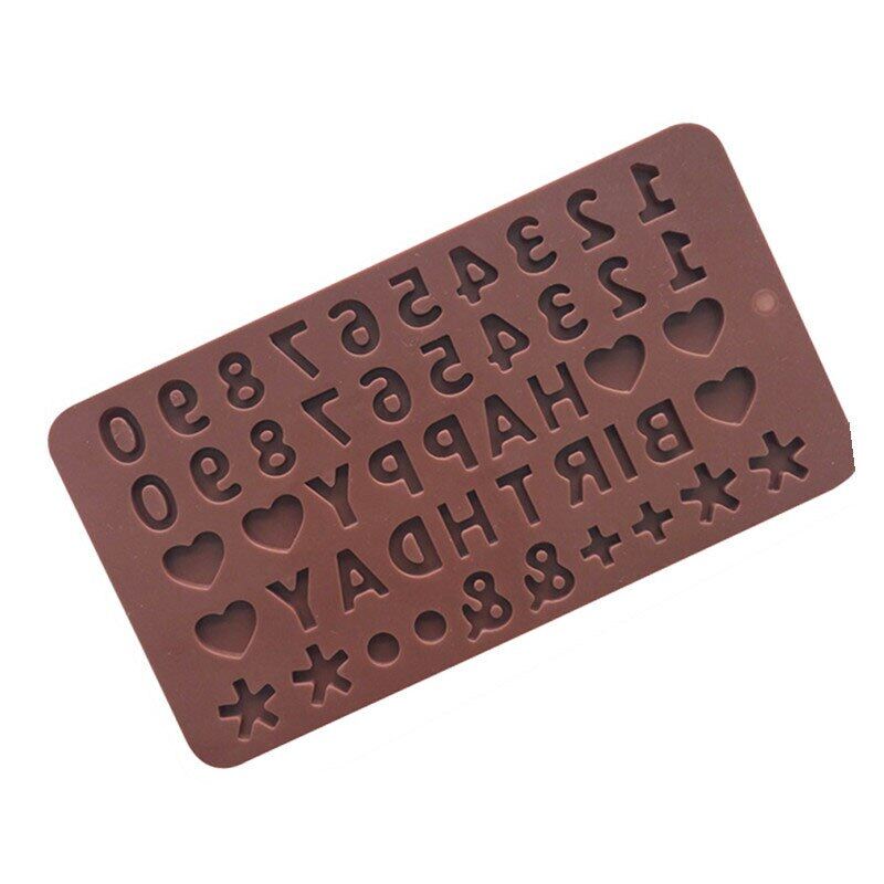 3d Number Silicone Chocolate Mold Cake Decoration Tools Handmade Diy Baking Mold Kitchen Gadgets Baking Accessories