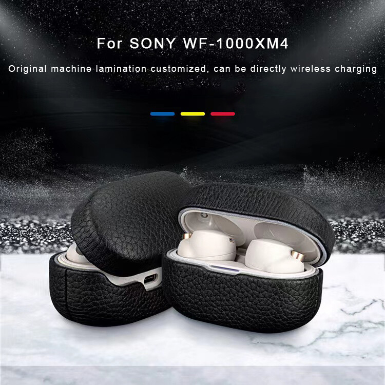 Cho Sony wf1000xm4 Tai nghe Bluetooth Bảo vệ trường hợp bảo vệ bằng da trường hợp