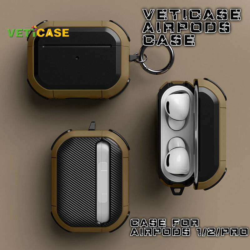 Classic Armor Earphone Case for Apple AirPods Pro AirPods 1 2 3 New Pro2 Silicone Soft Cover Headphone Air Pods Casing Pouch Protective AirPod Accessories Black Gold Blue Green Brown Yellow Pink Red White