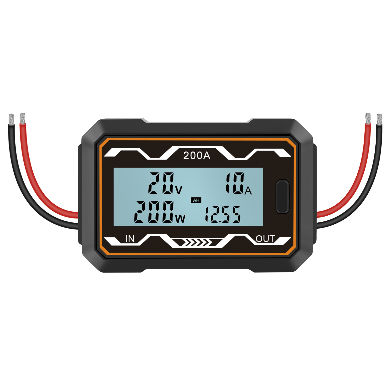 Licao Lighting Multi-purpose Watt Meter Free Mode Switching Multiple Test Functions Lightweight Battery Voltage Amp Meter for Home Reliable DC Watt