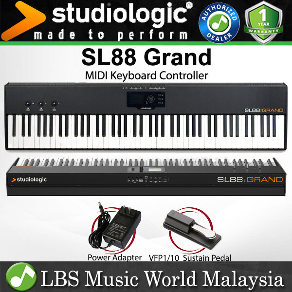 Studiologic SL88 Grand 88 Key Grand Wood Hammer Action MIDI Keyboard Controller - (SL 88) Malaysia