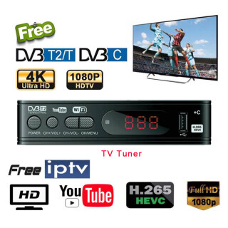 DVB-T2 HD 1080P Bộ Điều Chỉnh T V Bộ Thu Vệ Tinh USB 2.0 DVB thumbnail
