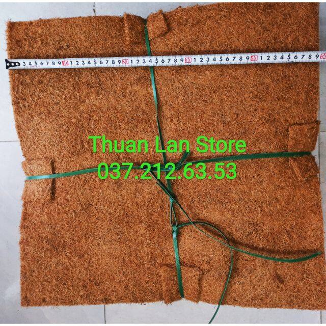 Thảm sơ dừa ép 50×50cm trồng lan