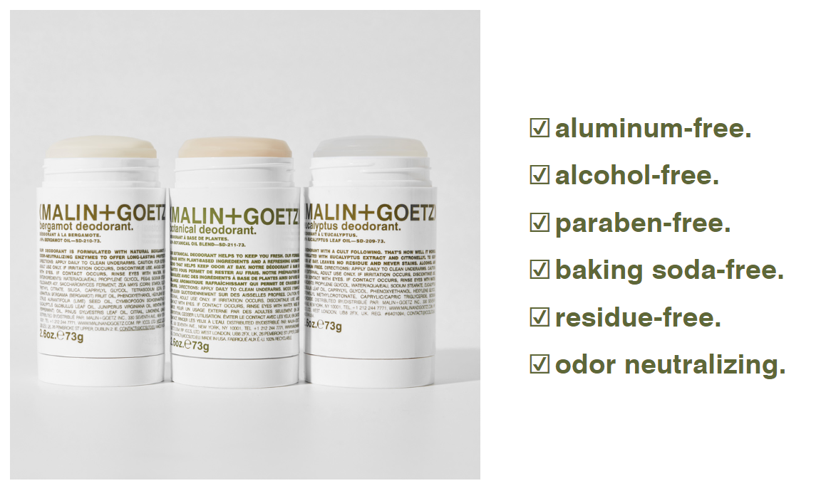 [MALIN GOETZ] MALIN+GOETZ DEODRANT 73g(VARIOUS OPTIONS)