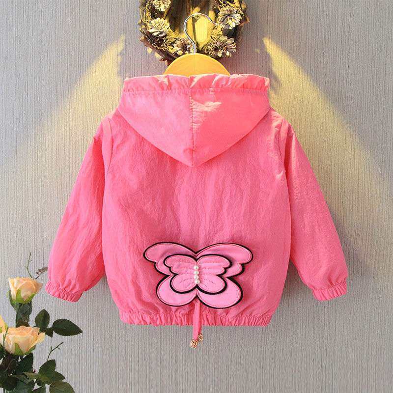 HOBIBEAR Baby hooded cardigan warm jacket jacket stereoscopic butterfly top fashion windproof coat