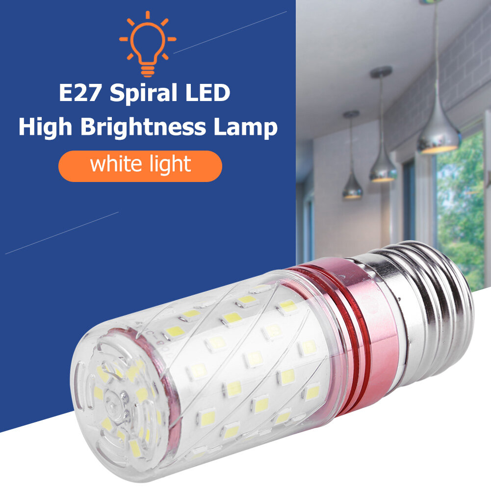 E27 220V LED Corn Light Bulb 360 Degree Beam Angle Replace Lamp White Light
