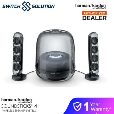 Harman Kardon SoundSticks 4 Iconic Wireless Bluetooth Speaker System (1 Year Warranty By Harman Kardon Malaysia)