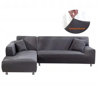 2pcs Slipcover For Sofa L Shape Living Room L Shaped Couch
