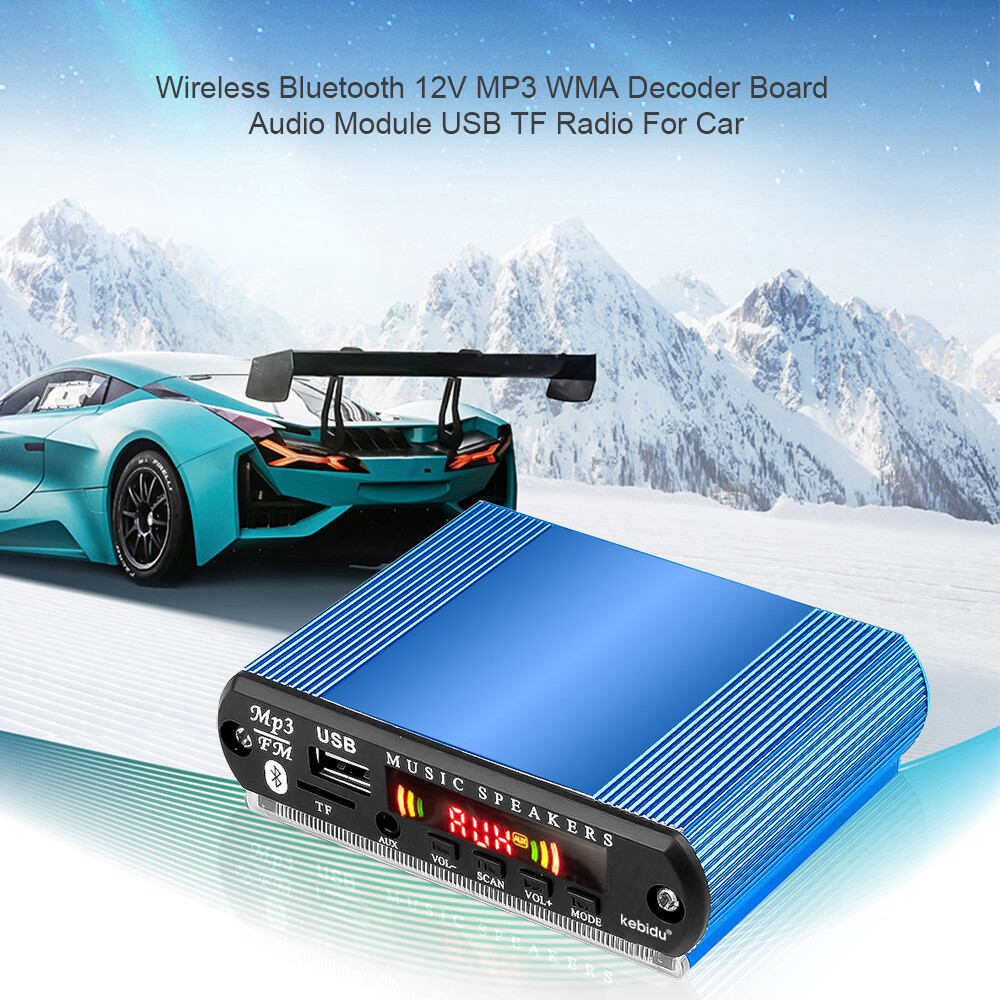 Bảng Giải Mã MP3 Không Dây DC 5V Mô-đun Giải Mã Âm Thanh Rảnh Tay Bluetooth Hỗ Trợ Ghi Âm USB TF FM Radio Với Vỏ Nhôm Lắp Ráp Điều Khiển Từ Xa Cho Loa Máy Phát Đa Phương Tiện Xe Hơi