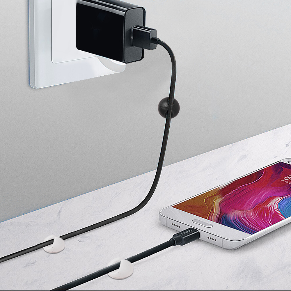 Dụng Cụ Sắp Xếp Cáp USB Bằng Silicon Kẹp Quản Lý Gọn Gàng Để Bàn Kẹp Giữ Cáp Cho Chuột Dụng Cụ Sắp Xếp Dây Tai Nghe