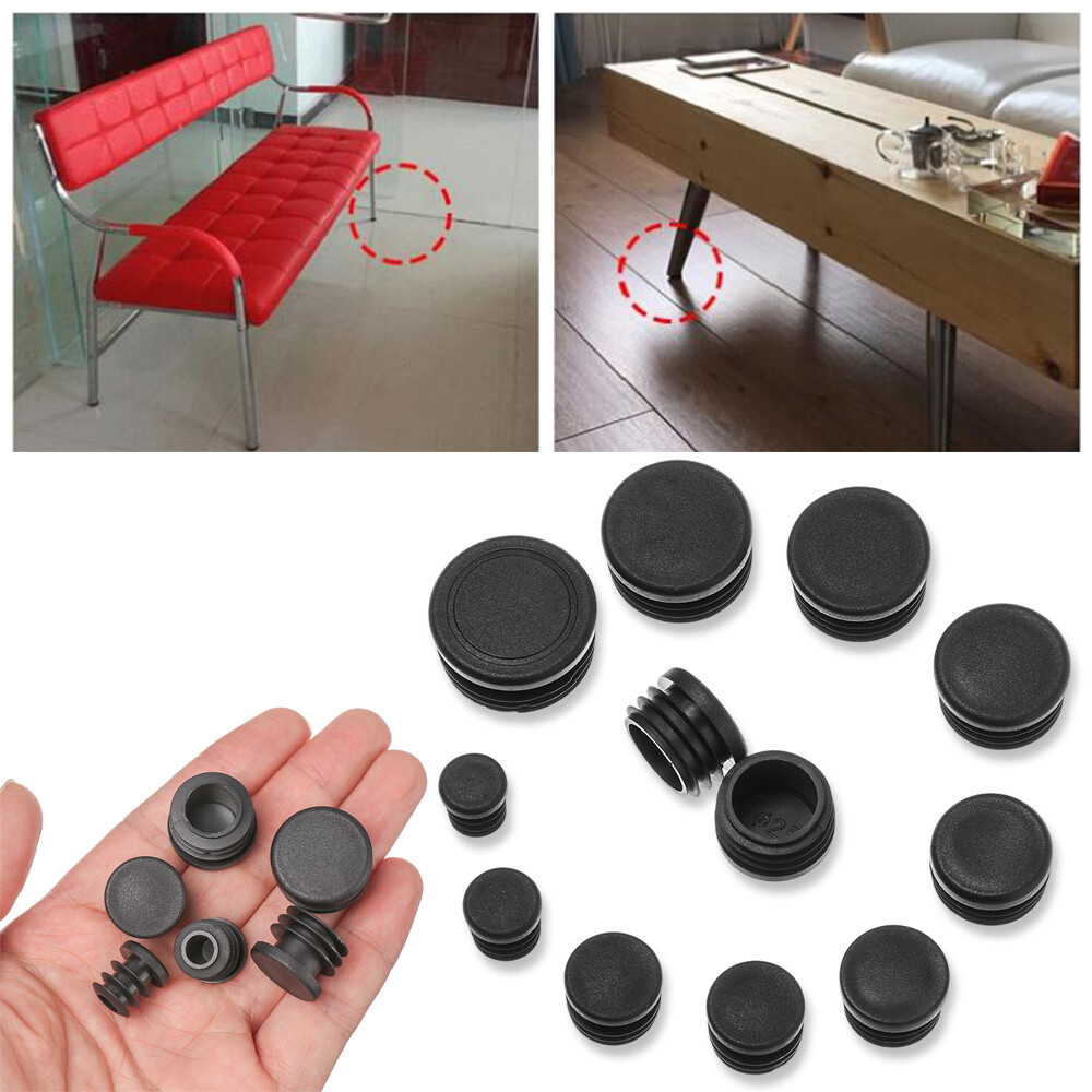 Plastic Furniture Accessories Round Floor Protectors Furniture Feet Chair Leg Caps Blanking End Caps Anti-slip Pad