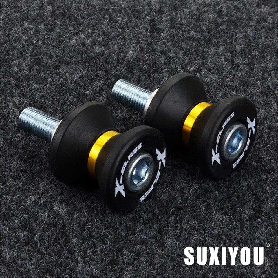 รถจักรยานยนต์อลูมิเนียม M8 Swingarm Spools Slider สำหรับ Kawasaki ZX6R