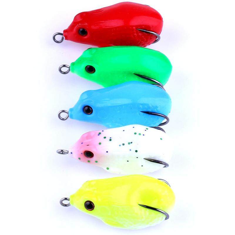 Easygoing_Outdoor_Store 5pcs Soft Ray Frog Bird Practical Lure Body Baby Mouse Fishing Lures Isca Artificial Plastic Fishing Tackle