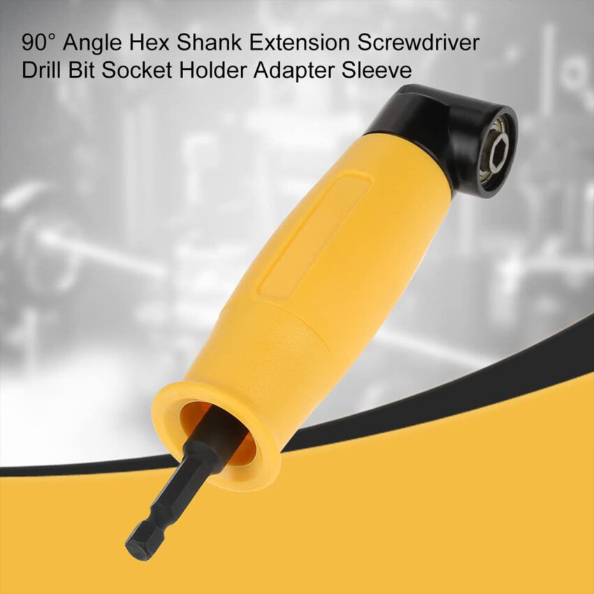 105 Degree Right Angle Drill Attachment And Flexible Angle Extension Bit Kit For Drill Or Screwdriver 1/4" Socket Adapter Tools